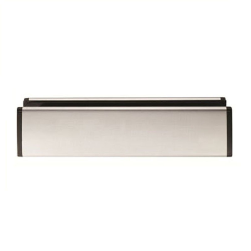 Marea Stainless Steel Sleeved Letter Plate, Satin Stainless Steel