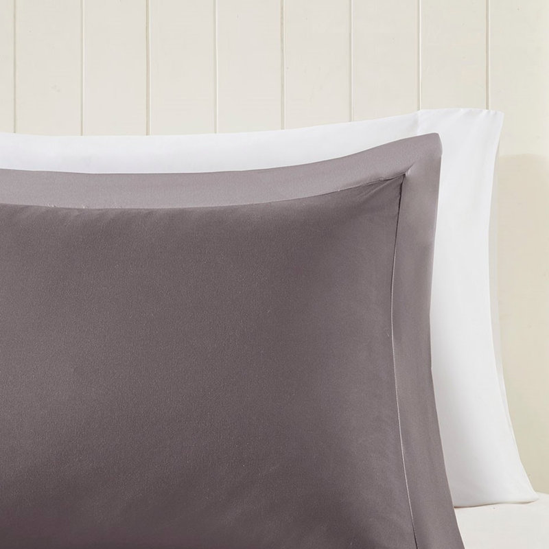 Édredon simple / simple TG avec traitement matelassé en duvet synthétique de 3 m et neutralisant les odeurs, Gris
