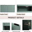 Meuble-lavabo à fixation murale en résine 36 po 36 po, 2 portes avec beaucoup d'espace de rangement-900522712-900522714