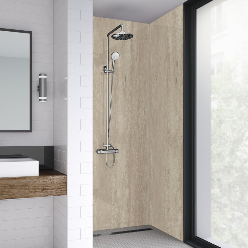 60mm 59mm W x 242mm H Decorative Wall Panel with Glass