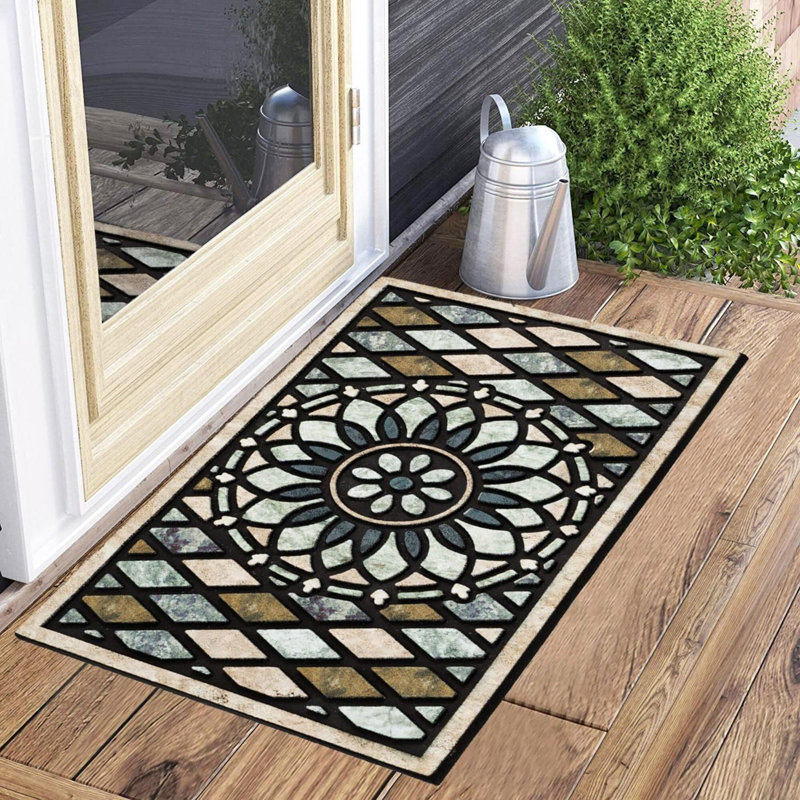 Tapis d'entrée avec paillasson Welcome