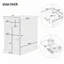 Table d'appoint avec ports USB et un tiroir multifonctionnel avec porte-gobelets-34583396