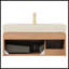 Durable Brown Oak Bathroom Cabinet With Soft-Close Doors And Drawers, No Basin Or Faucet Included