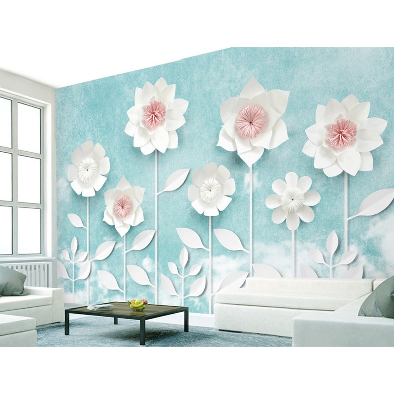 Papier peint floral floral en papier Magnolia, L 48,96 po x l 75 po