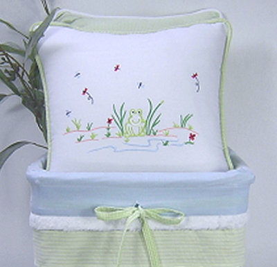 Sammy Frog Animal Print Throw Pillow