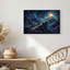 «Winding Golden Path Up Jagged Mountains To Bright Star», art mural-1065654866
