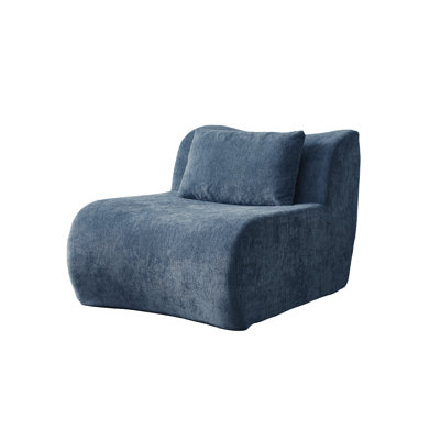30" Upholstered Modular Compression Sofa, Loveseat With Pillow by Mercer41