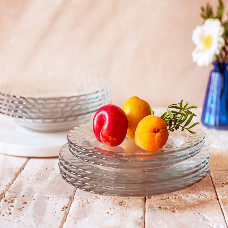 Assiette creuse transparente 9,05 po
