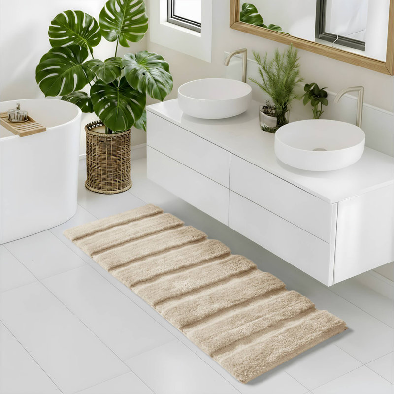 Tapis pour salle de bain 1500g / m² Chanchal, L 24 po x L 58 po, Blé