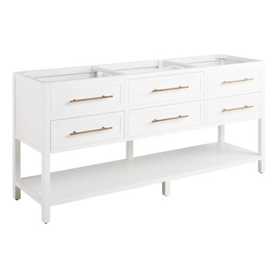 72" Robertson Double Bathroom Vanity - Cabinet Only