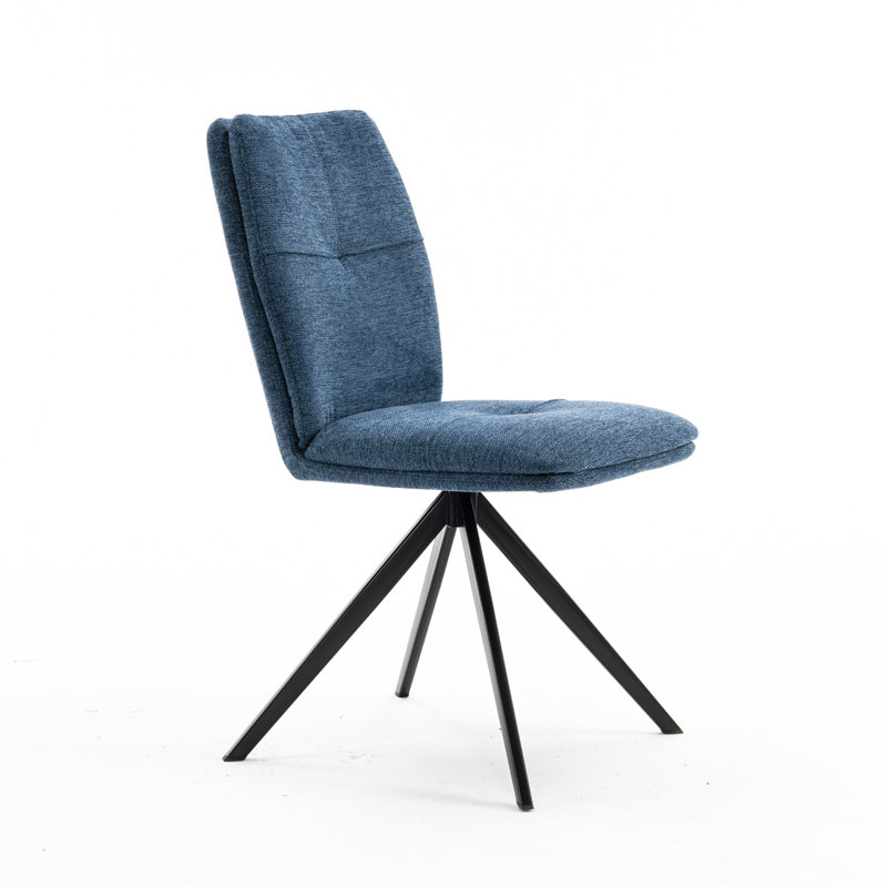 Adedotun Upholstered Dining Chair, Blue, 2