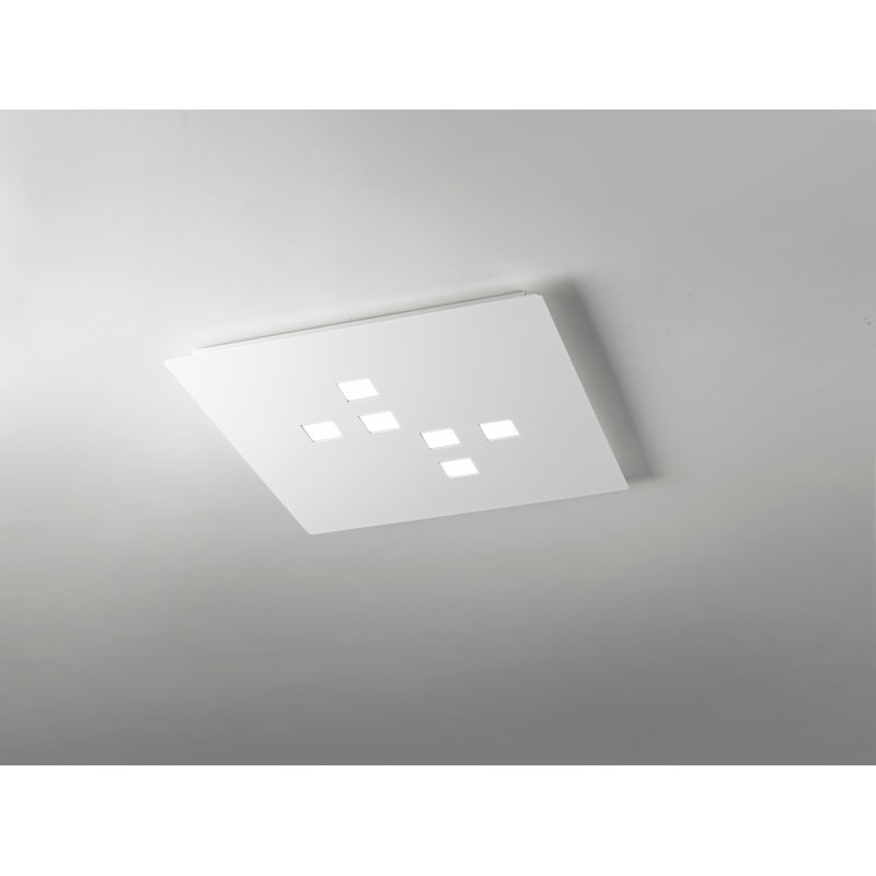 Plateau LED Flush Mount, White