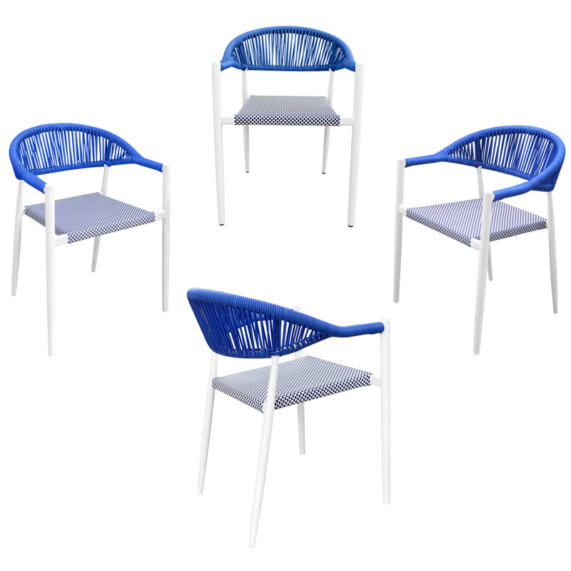 Fauteuil de patio extérieur robuste par mauvais temps convenant à toutes les saisons et facile à nettoyer