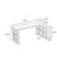 Noyer foncé + bureau en bois massif en forme de L noir + fer-907557757-907557752