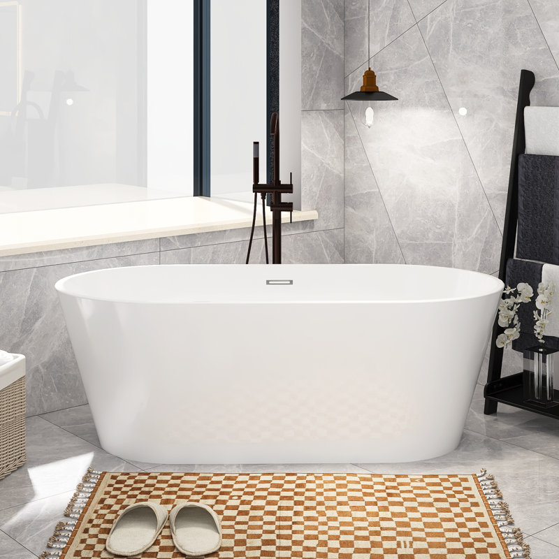 67'' x 30'' Soaking Acrylic Bathtub
