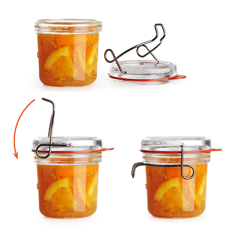 Lock-Eat Food Jar (1 Piece), 6.75" H x 4.75" W x 4.75" D