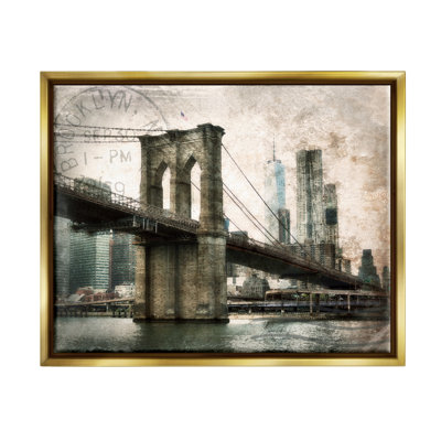 " Vintage Brooklyn Bridge " by Rhonda Addison