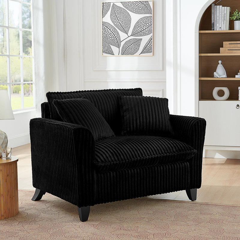 Fauteuil Lazy, Noir