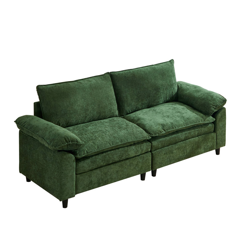 Canapé modulaire 79 po 79 po, Vert