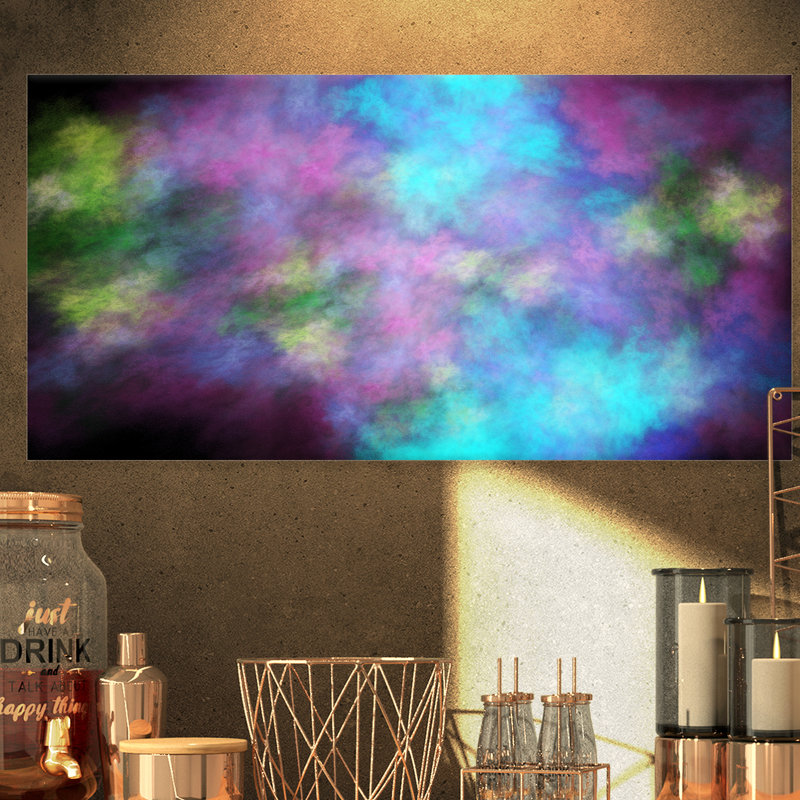 « perfect blue purple starry sky », peinture Clothilda, H 20 po x l 20 po x P 1 po, H 36 po x l 46 po x P 1,5 po