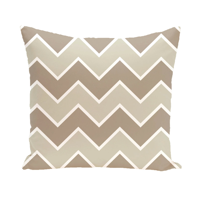 Housse et insert de coussin carré Stripe A Balance, H 18 po x l 18 po, Taupe
