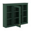 Armoire à pharmacie murale avec miroir et 6 tablettes ouvertes-118474807