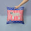 Coussin intérieur/extérieur bleu/rouge uni patriotique-657610338