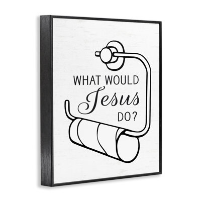 Giclée sur papier de toilette What What Jesus Do, giclée par lettré