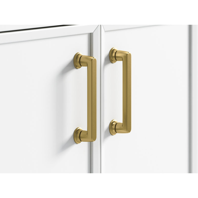 Poignée d'armoire 5 po WinNow, Laiton brossé