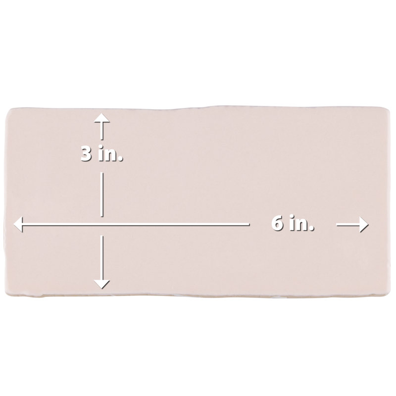Chester 3" x6" Ceramic Brick Look Subway Wall Tile