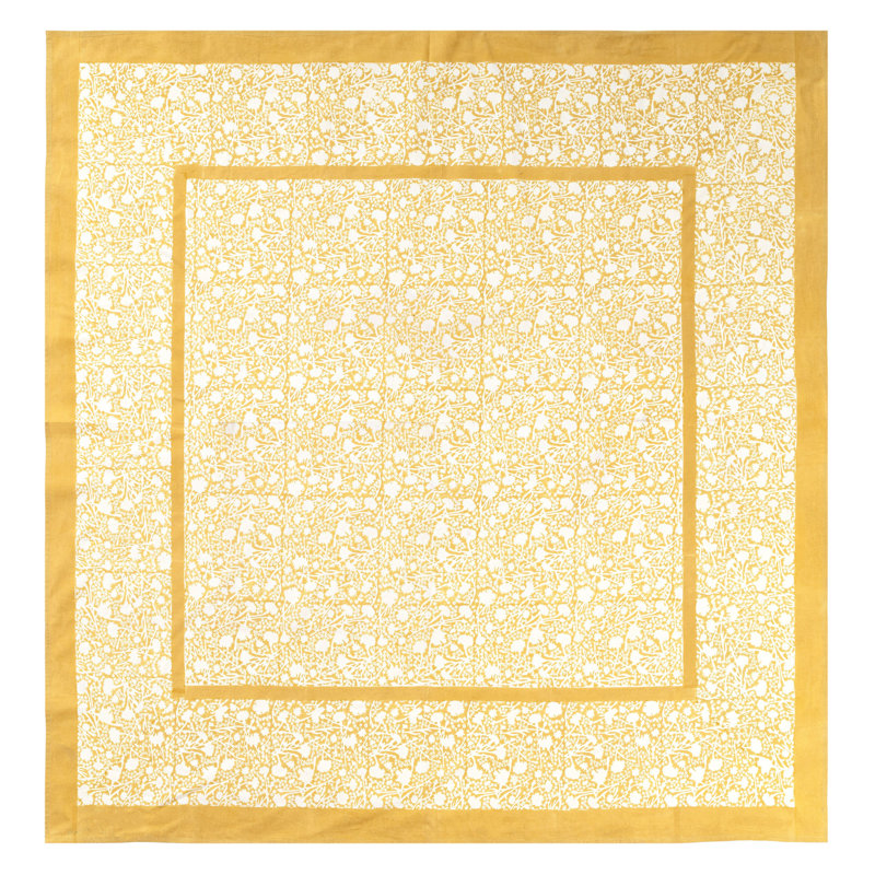 Durkee Tablecloth, 71" Square, Dijon