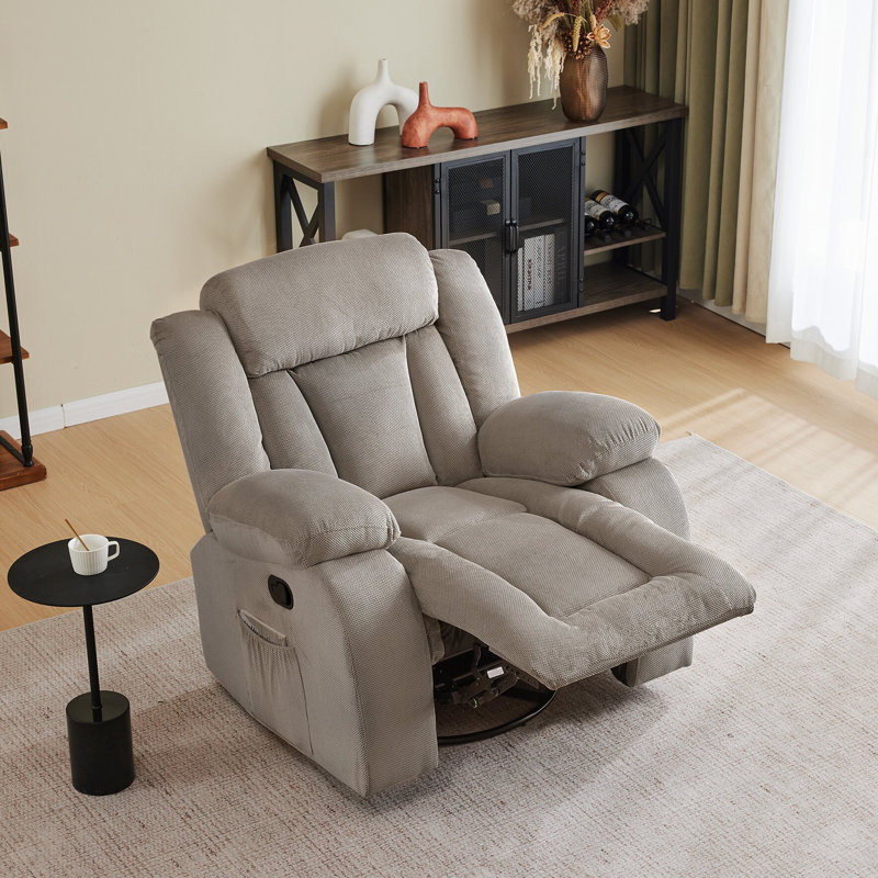 Fauteuil inclinable manuel inclinable 37,23 po, Taupe
