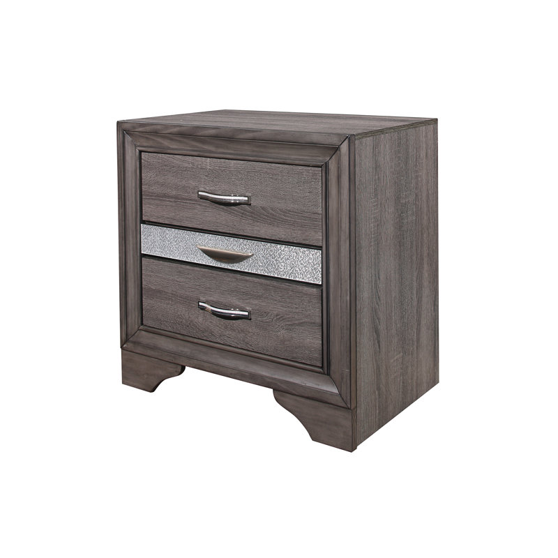 Table de chevet Ryder Sparkle Grey
