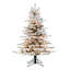 Utica Flocked Fir Artificial Christmas Tree with Clear Light-584627339