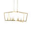 Lustre style chandelier à 8 lumières en métal doré Mable 7625618A2D10470F9D5983B314C29D94