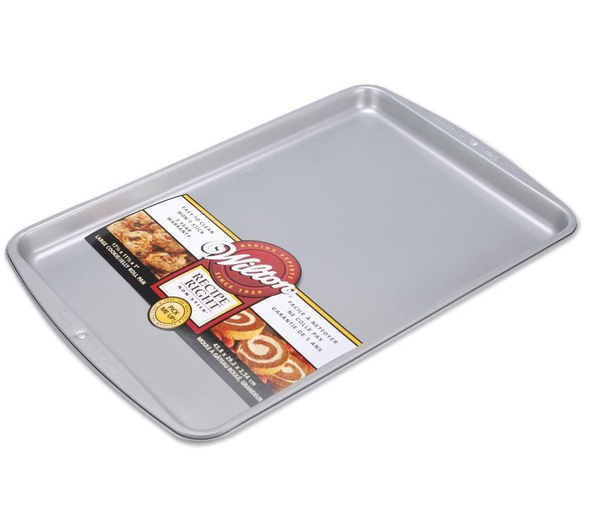 Wilton 191003195 Recipe Right 15 1/4 x 10 1/4 Medium Non-Stick Baking  Sheet