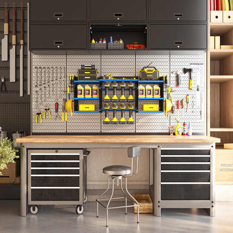 Organisateur mural pour outils électriques, Bleu