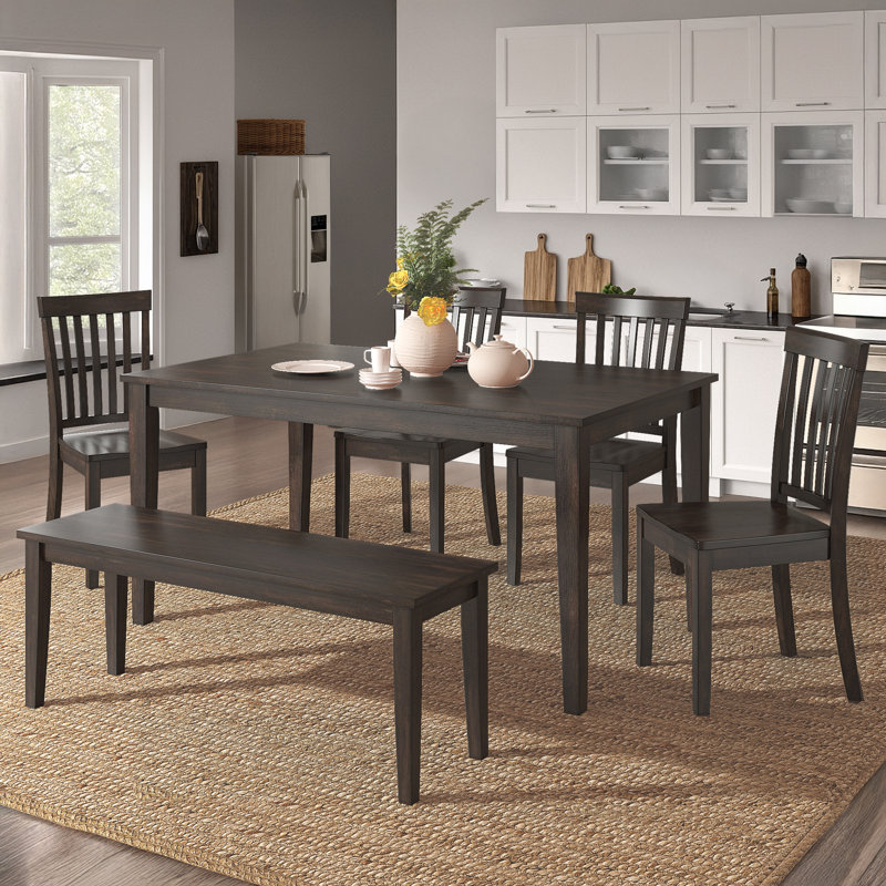 Ensemble repas 6 personnes Alexa-Mae, Noir antique
