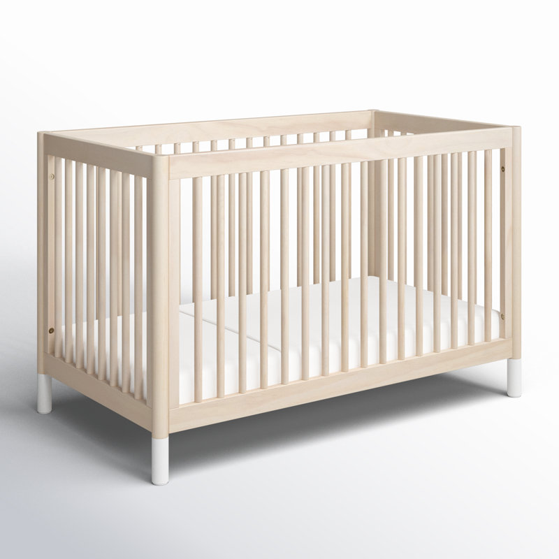 Gelato 4-in-1 Convertible Crib, Washed Natural/White