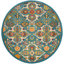 Tapis turquoise / ivoire / jaune Welaka-1723982610
