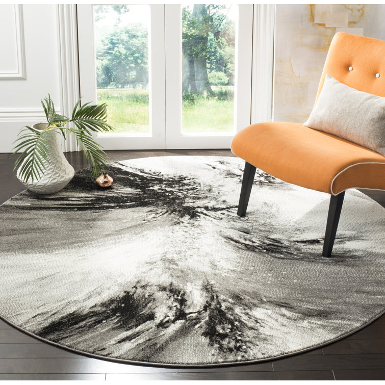 Acord Abstract Grey Area Rug