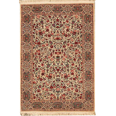 Tapis vert noué à la main de haute qualité