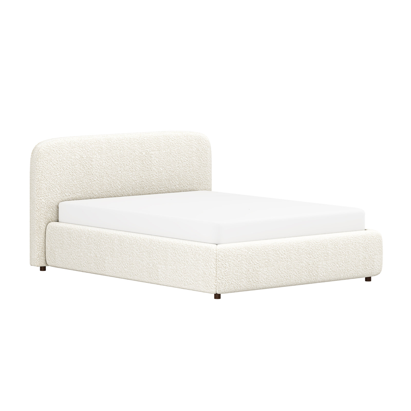 Rainey Upholstered Bed, Cream, Queen
