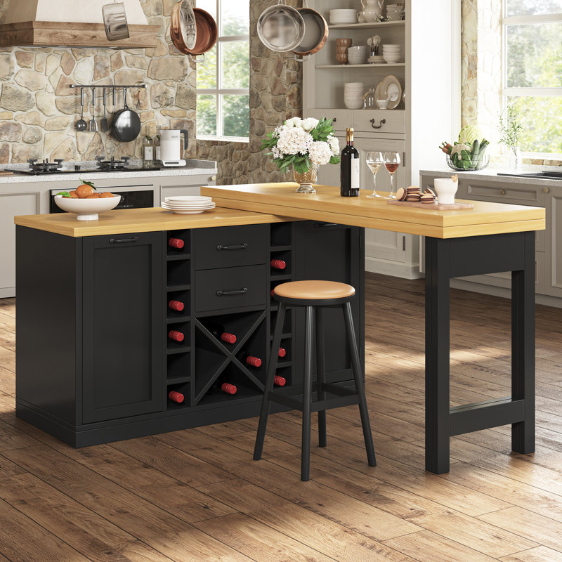 Kitchen Island, Black