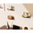 Solid Wood Semi-Circular Simple Floating Shelf