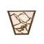 Rustic Lodge 2 - Light Flush Mounted Sconce
