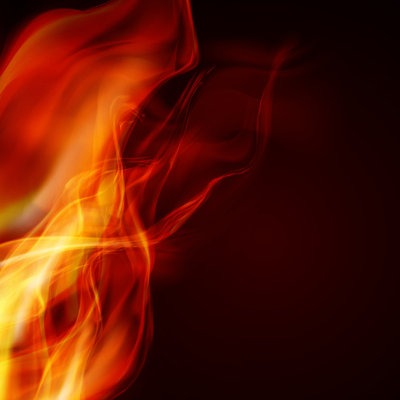 «Abstract Fire Flames», impression sur toile tendue