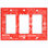 Patterned 3 - Gang Rocker Standard Wall Plate