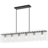 Myah 6 - Light Iron Kitchen Island Square / Rectangle Chandelier