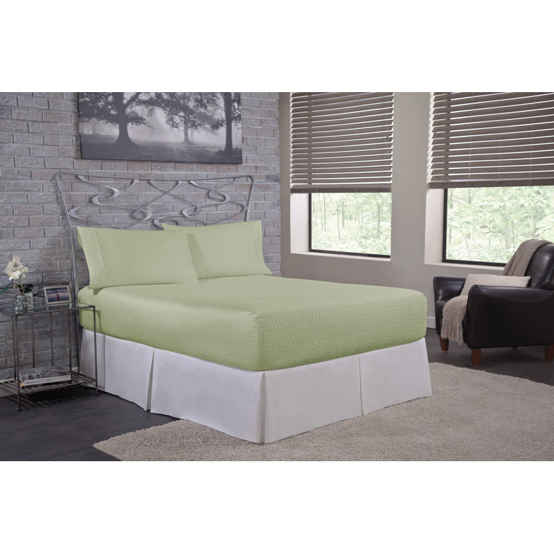 Ensemble de draps en coton 500 fils BedTite, Ensemble de draps double / double avec 2 taies d'o, ISE